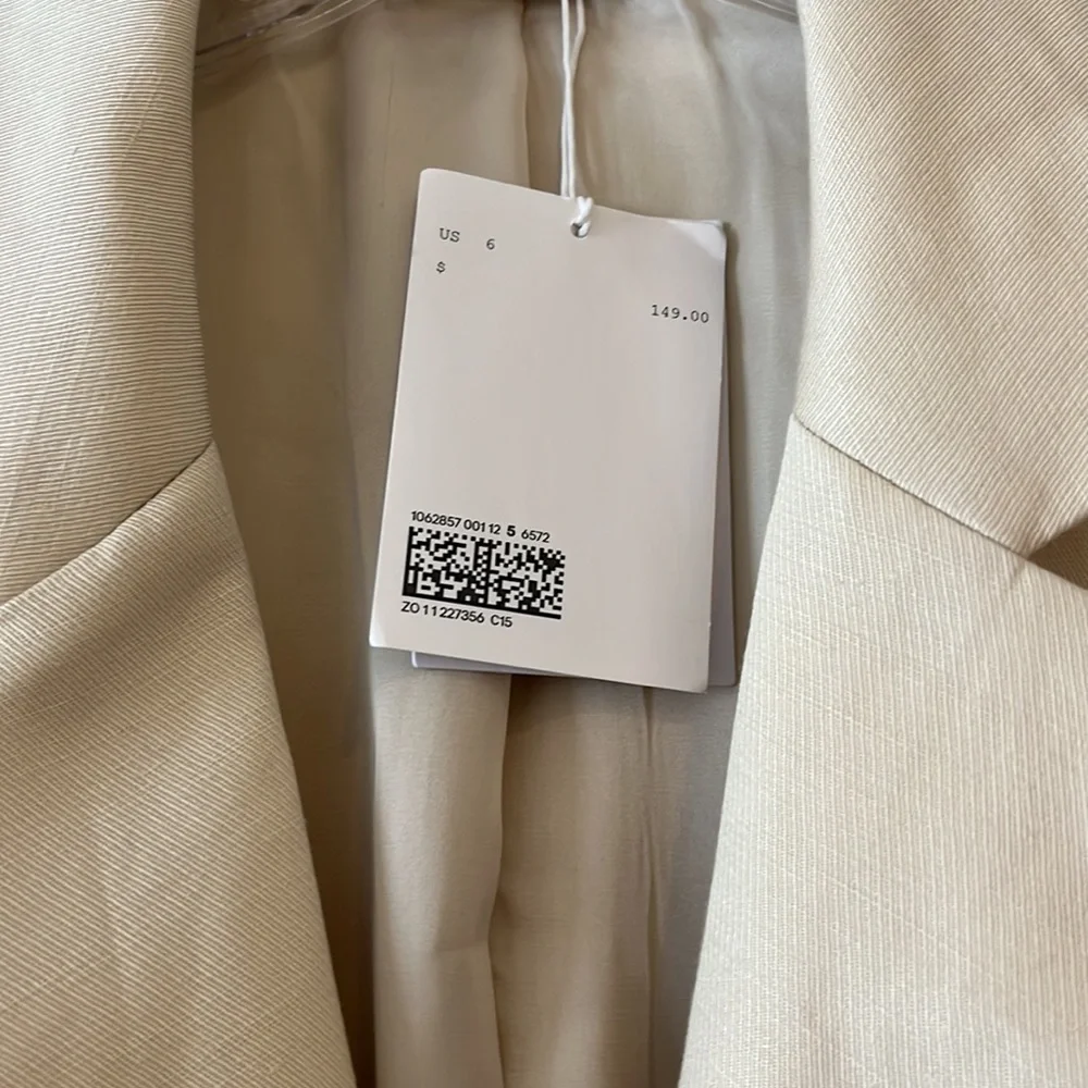& Other Stories linen lyocell suit jacket - Picture 3 of 6